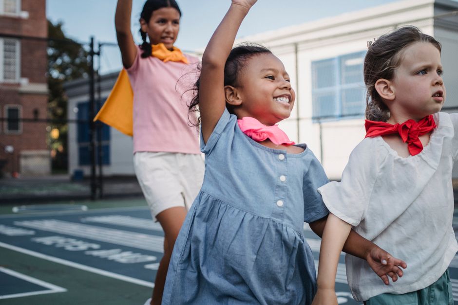 young children playing together