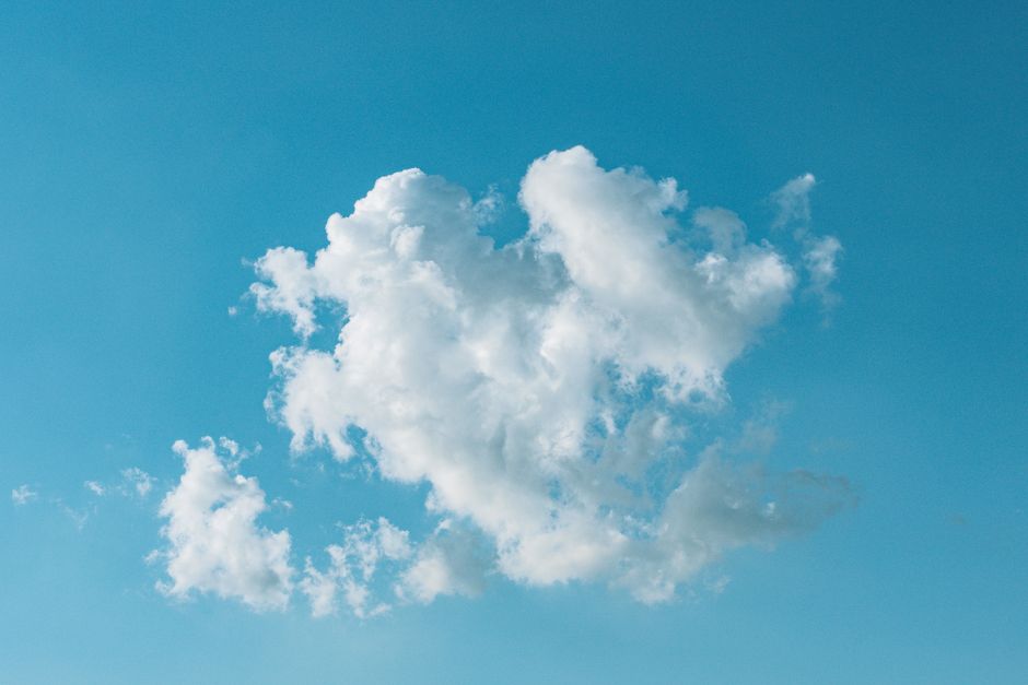 clouds in blue sky