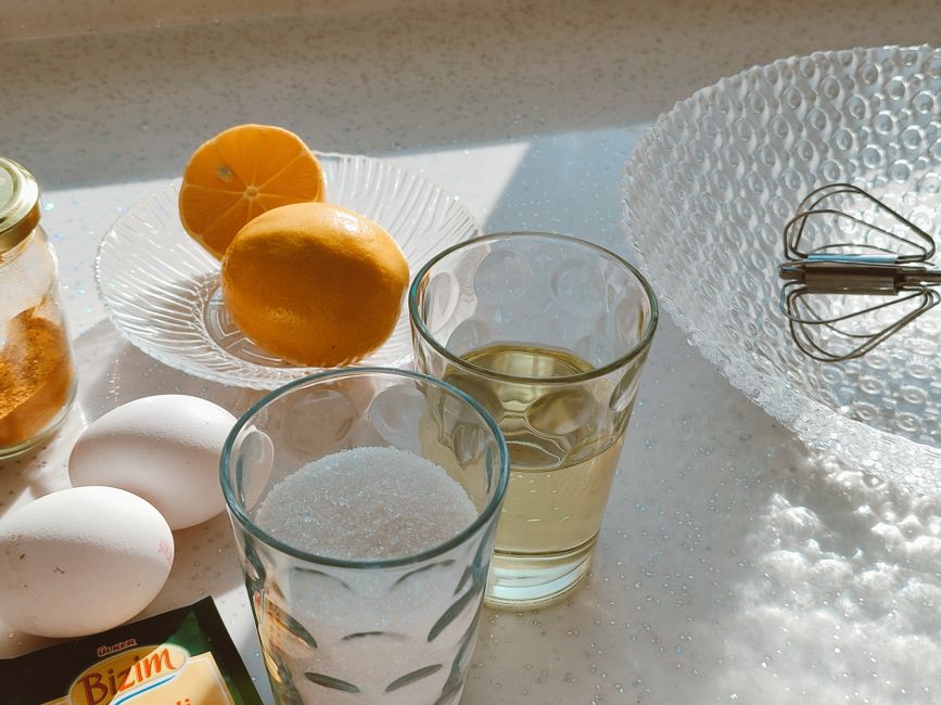 white egg in glass