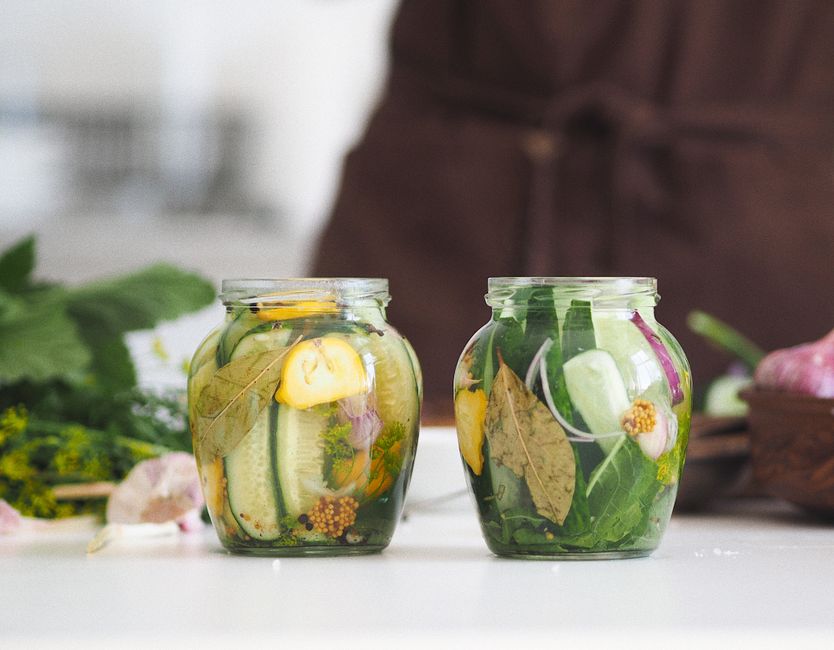 jar of vinegar