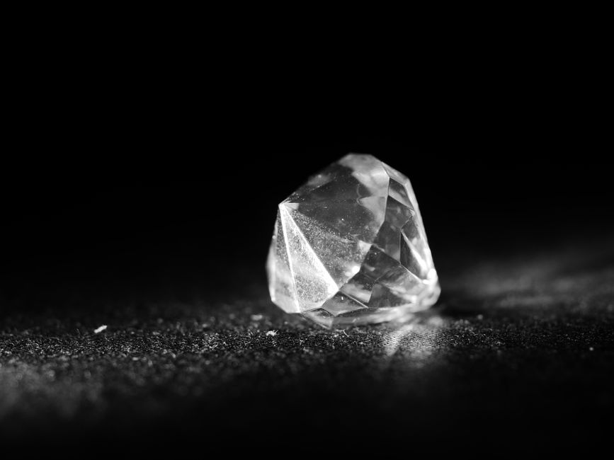 diamond crystal close up