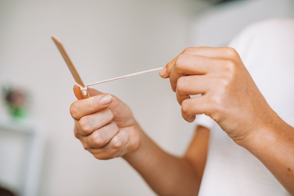 rubber band craft stick instrument