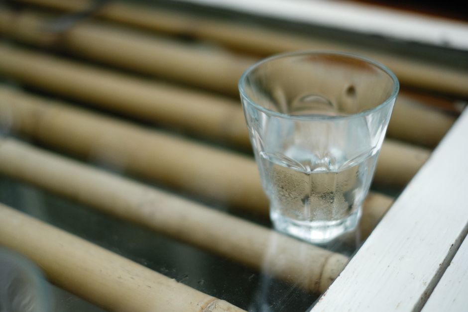 glass of water